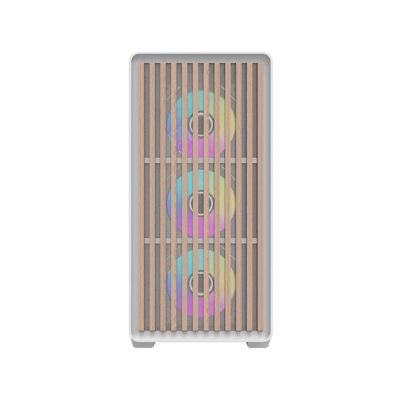 Darkflash DS900WD ATX Mid-Tower Computer Case (Weiß) mit 4 ARGB-Lüftern und Seitenteil aus gehärtetem Glas