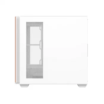 Darkflash DS900WS ATX Mid-Tower Computergehäuse, Weiß, Tempered Glass, Keine Lüfter