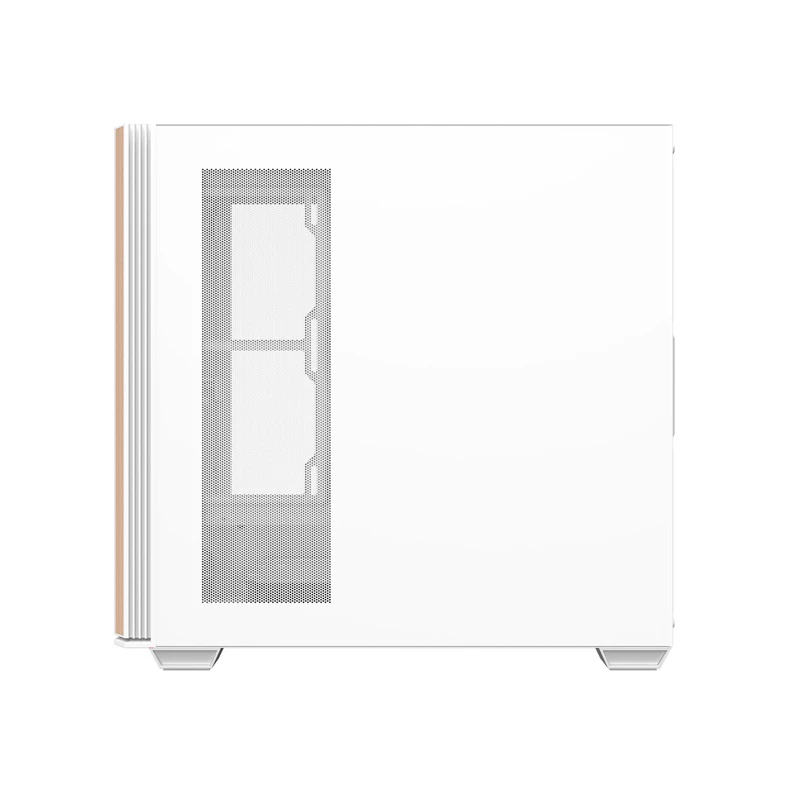 Darkflash DS900WS ATX Mid-Tower Computergehäuse, Weiß, Tempered Glass, Keine Lüfter