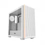 Darkflash DS900WS ATX Mid-Tower Computergehäuse, Weiß, Tempered Glass, Keine Lüfter