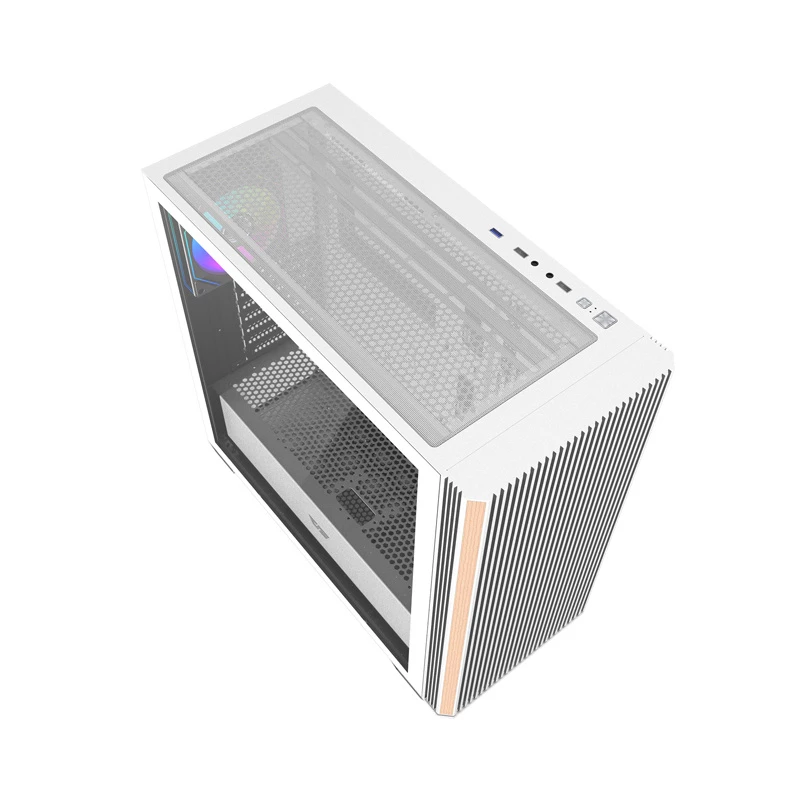 DARKFLASH DS900WS Mid Tower Weiß Gehäuse mit 4 ARGB Lüftern