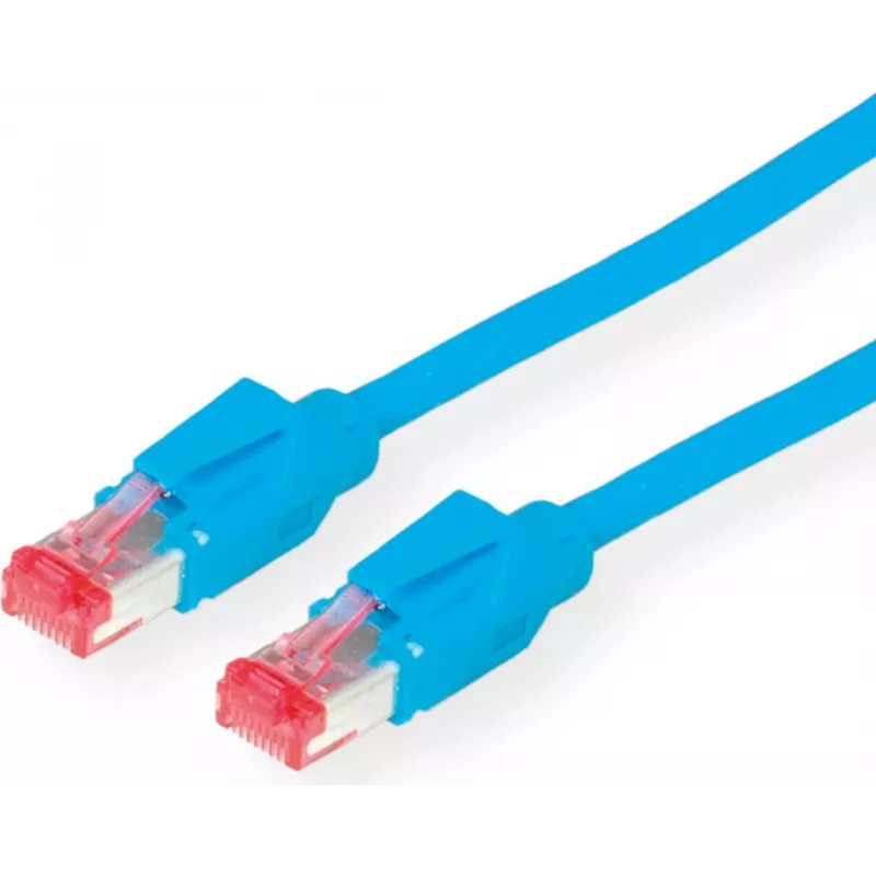 Dätwyler Cat 6 S/FTP LSZH Patchkabel, RJ-45 auf RJ-45, 3 m, Blau 21.05.0034