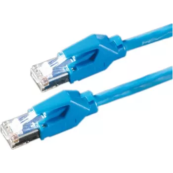 Dätwyler Cat 6 S/FTP LSZH Patchkabel, RJ-45 auf RJ-45, 3 m, Blau 21.05.0034