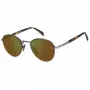 DAVID BECKHAM DB-1173-S-50L Sonnenbrille Herren Gold Metallrahmen Braune Gläser 51mm