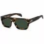 DAVID BECKHAM DB-7132-S-WR9 Rechteckige Acetat-Sonnenbrille Havana/Braun 56/18/140 mm
