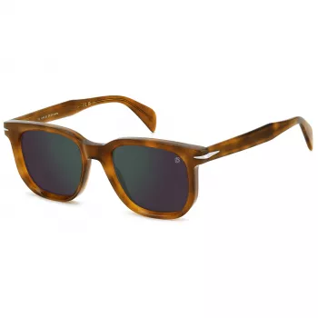 DAVID BECKHAM DB-7133-S-C9B Rechteckige Sonnenbrille Havana Braun 52mm
