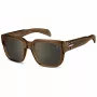 DAVID BECKHAM DB-7146-S-FMP Herren Polarized Square Sonnenbrille mit Flash Mirror, 53 mm
