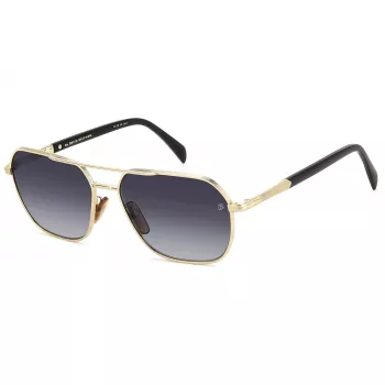 DAVID BECKHAM DB1128GSRHL Herren-Sonnenbrille, Grey Havana Rahmen, grau getönte Gläser, 59 mm