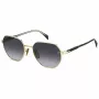 DAVID BECKHAM DB1162FSRHL Herren eckige Acetat-Sonnenbrille Havana Grün 56/19/145