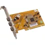 Dawicontrol DC-1394 PCI Express FireWire 400 Adapterkarte mit 2 externen + 1 internen Ports, VIA VT6306, Low-Profile-Bügel