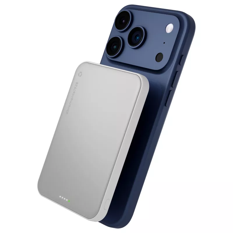 DBRAMANTE 1928 dbramante1928 rechargePowerBank5KWLSlimQi225wWHT Wireless Power Bank 5000 mAh Weiß