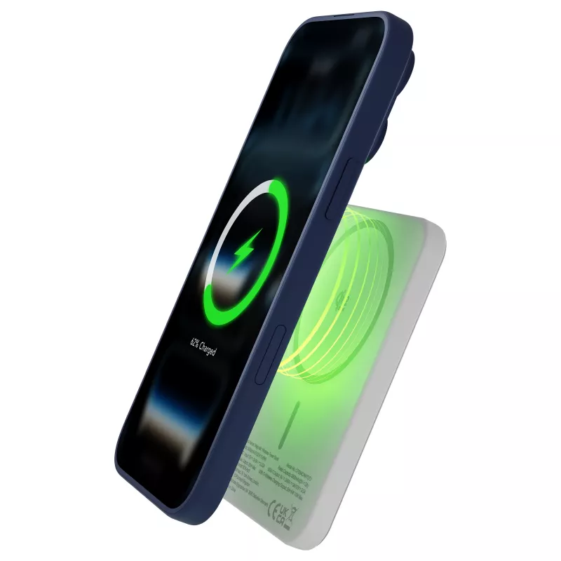 DBRAMANTE 1928 dbramante1928 rechargePowerBank5KWLSlimQi225wWHT Wireless Power Bank 5000 mAh Weiß