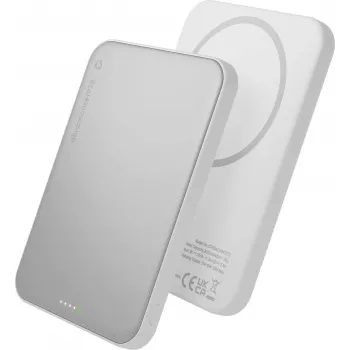 DBRAMANTE 1928 dbramante1928 rechargePowerBank5KWLSlimQi225wWHT Wireless Power Bank 5000 mAh Weiß