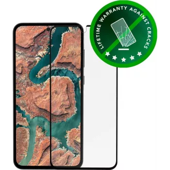 DBRAMANTE1928 Eco-Shield Hülle für Samsung Galaxy A35 5G – Transparent mit schwarzem Rand ES35CL006138