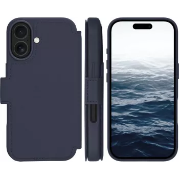 dbramante1928 Lynge Flip Case für Mobiltelefon - MagSafe-Kompatibilität - Deep Water - für Apple iPhone 17