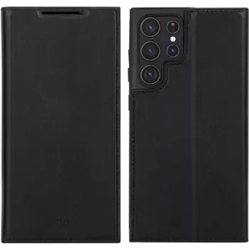 dbramante1928 Oslo Flip Case für Mobiltelefon - Polyurethan (PU), Kunststoff - Schwarz - für Samsung Galaxy S22 Ultra
