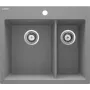 DEANTE 1.5-Bowl Granite Composite Kitchen Sink with Drainer - Graphite