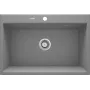 DEANTE 1-Bowl Granite Composite Kitchen Sink, Black, 780x500mm, Inset Top-Mount