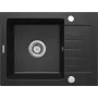 DEANTE 1-Bowl Granite Composite Kitchen Sink with Drainer - Graphite