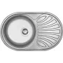 DEANTE 1-Bowl Spüle aus Edelstahl mit Abtropffläche 780x430 mm gebürstet