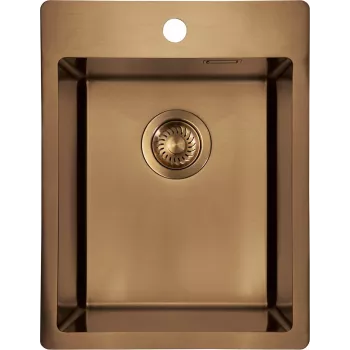 DEANTE 1-Becken Spülbecken aus Stahl 440x440 mm Edelstahl satiniert