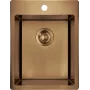 DEANTE 1-Becken Spülbecken aus Stahl 440x440 mm Edelstahl satiniert