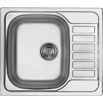 DEANTE 1-Becken Spüle mit Abtropffläche, Edelstahl, 780x435 mm, satiniert