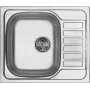 DEANTE 1-Becken Spüle mit Abtropffläche, Edelstahl, 780x435 mm, satiniert