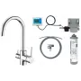 DEANTE 3-Wege Küchenarmatur mit Wasserfilterset, Matt Schwarz, BCHF064M