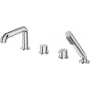 DEANTE 4-Loch Wannenarmatur mit Brauseset - Gold, Messing, Arnika Serie