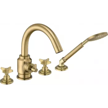 DEANTE 4-Loch Wannenarmatur mit Brauseset Chrom