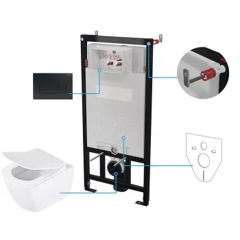 DEANTE 6-in-1 Unterputz-Toilettenset