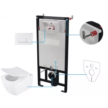 DEANTE 6-in-1 Unterputz-Toilettenset
