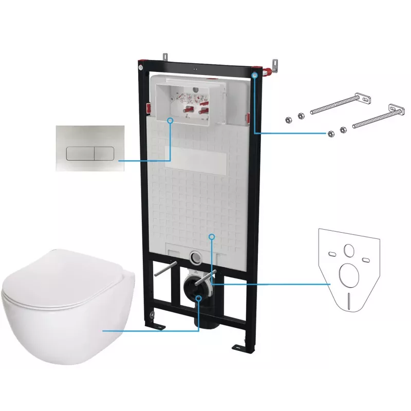DEANTE 6-in-1 Unterputz-WC-Set