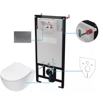 DEANTE 6-in-1 Unterputz-Toilettenset