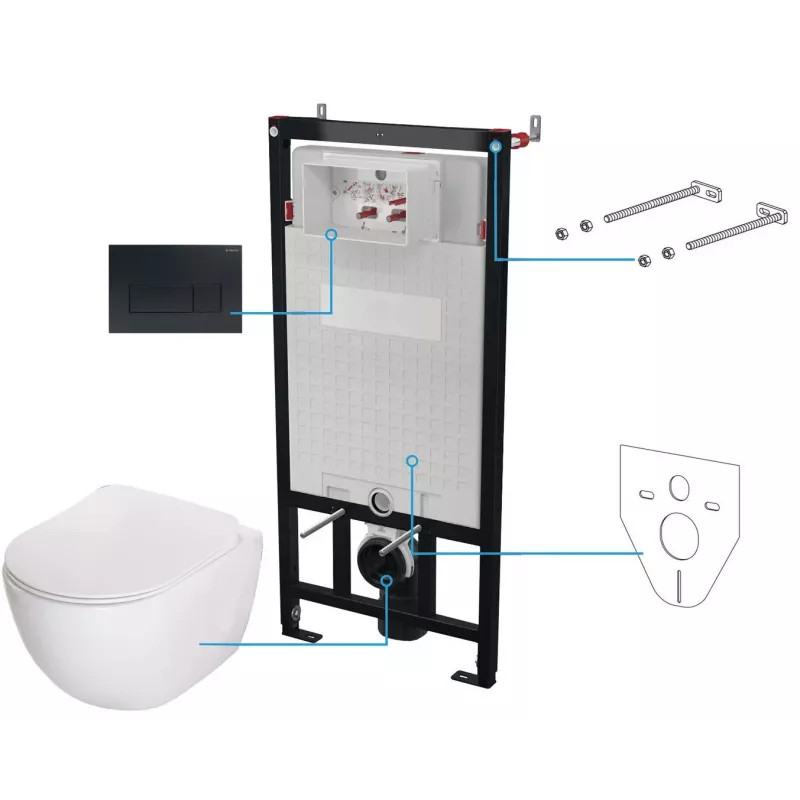 DEANTE 6-in-1 Unterputz-WC-Set