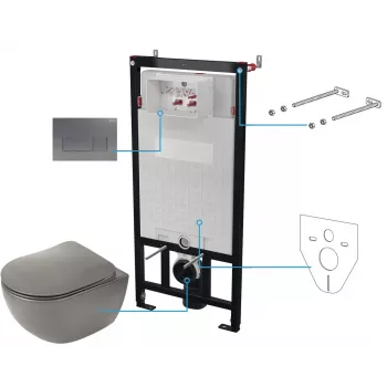 DEANTE 6-in-1 Unterputz-WC-Set