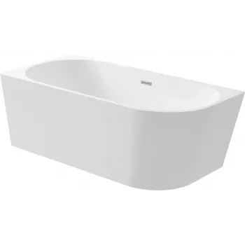 DEANTE Acryl-Eckbadewanne links 160 cm Weiß