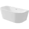 DEANTE Acryl-Freistehende Badewanne 160 cm Hochglanzweiß