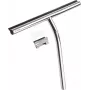DEANTE ADI_031K Professioneller Fensterabzieher mit Aufhänger, 35 cm Edelstahl & Naturgummi-Blatt, ergonomischer PP-Griff, Blau/Grau