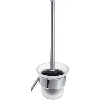 DEANTE ADI 0711 Wand-WC-Bürstenset, Edelstahl, Silber, Leman Serie