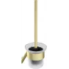 DEANTE ADI_R711 Wand-WC-Bürste mit Edelstahlhalterung, Matt Schwarz