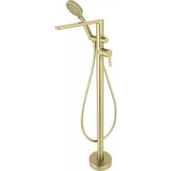 DEANTE Arnika Stand-Wannenarmatur mit Brauseset, Chrom, Einhebel, Standmontage
