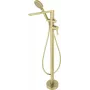 DEANTE Arnika Stand-Wannenarmatur mit Brauseset, Chrom, Einhebel, Standmontage
