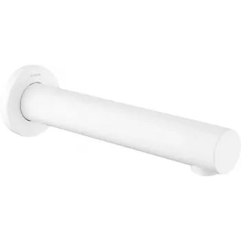 DEANTE Arnika Nero Auslauf für Badewanne - 200 mm Wandmontierter Einhebel-Wannenmischer, Matt Schwarz