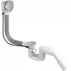DEANTE Badewannensiphon mit automatischem Verschluss, verchromtes Messing, 52 mm Ablauf, 40/50 mm Abgang
