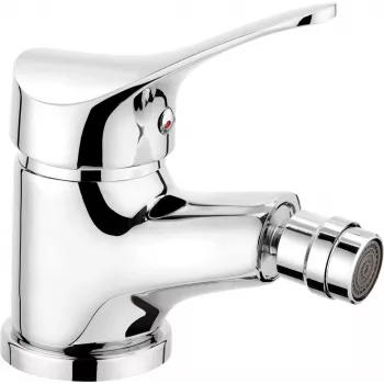 DEANTE BOJ 031M Bidet-Armatur mit automatischem Stopfen, poliertes Chrom, Einhebelmischer, Aufsatzmontage, 1.2 GPM