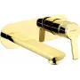 DEANTE BQA Z54L Unterputz-Waschtisch-Einhandmischer, Matt Schwarz, Messing, Einhebel, Wandmontage