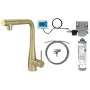 DEANTE BREFR75M Küchenarmatur mit Wasserfiltersystem, Ausziehbarer Auslauf, Chrom