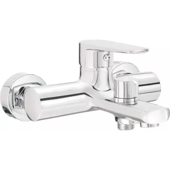DEANTE BUT 010M Wandmontierte Einhebel-Badewannenarmatur, Chrom